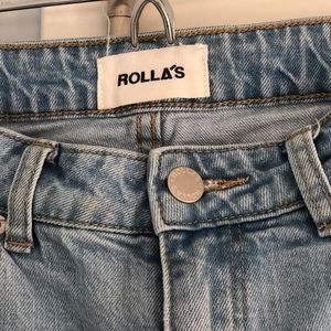 Rolla’s high rise straight jeans